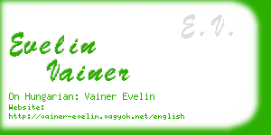 evelin vainer business card